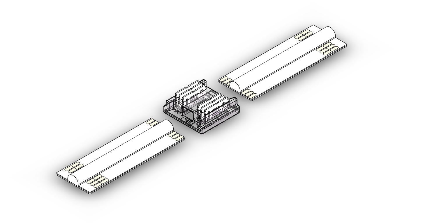 Fast Connector 3gen. rechte COB 6pin 12mm 6A PCB-PCB PRIME (10 st.)