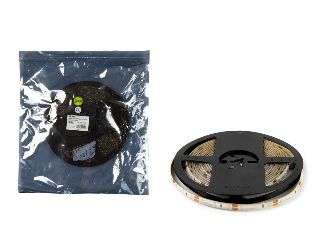LED strip 300/5m SMD 12V GREEN 4.8W IP65 8mm 5m LITE