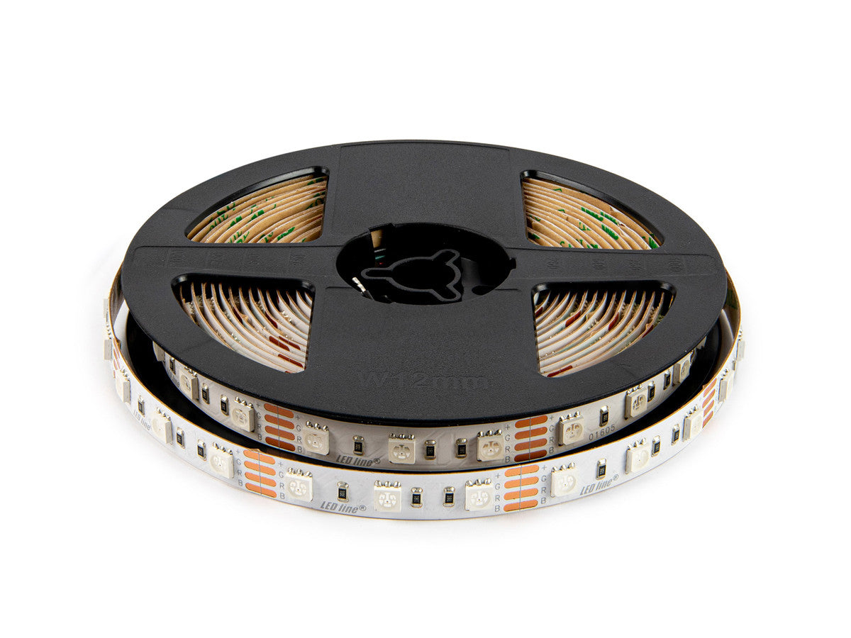 LED strip 300/5m SMD 12V RGB 14.4W IP20 10mm 5m PRIME