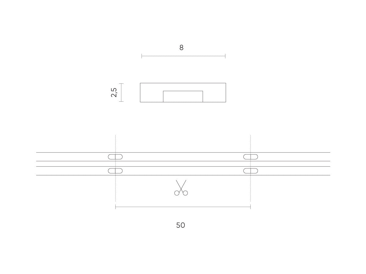 LED-strip 300/5m SMD 24V 11000K 4.8W IP20 8mm 5m 400lm/m PRIME