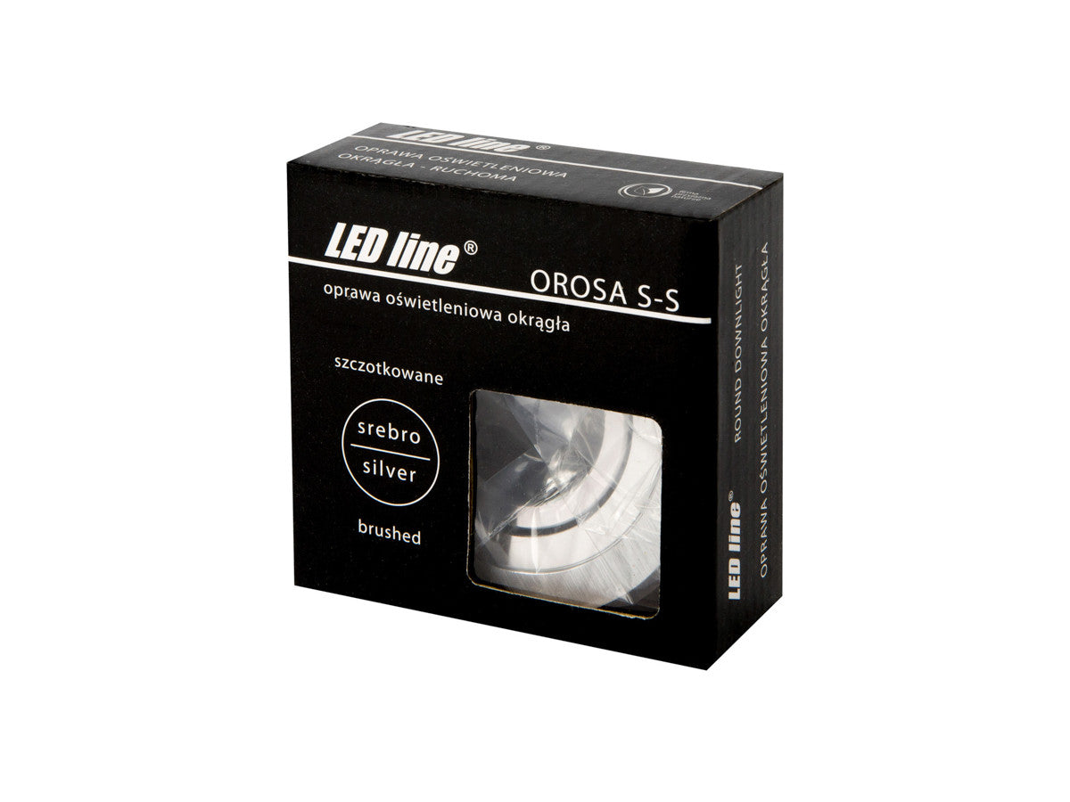 PLAFONDLAMP SLIM OROSA draaibaar rond IP20 zilver PRIME