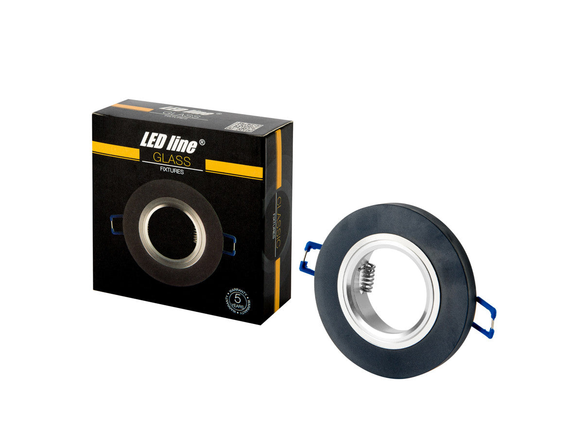 PLAFONDLAMP GLIKKA rond IP20 90x26x10mm zwart PRIME