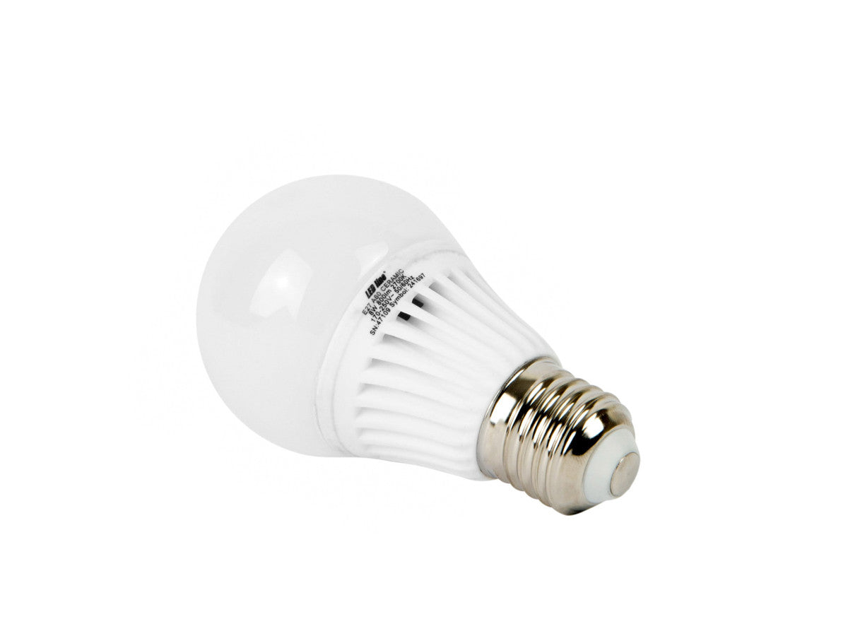 LED-lamp E27 2700K 8W 800lm 230V 280 ° A60 LITE Keramiek