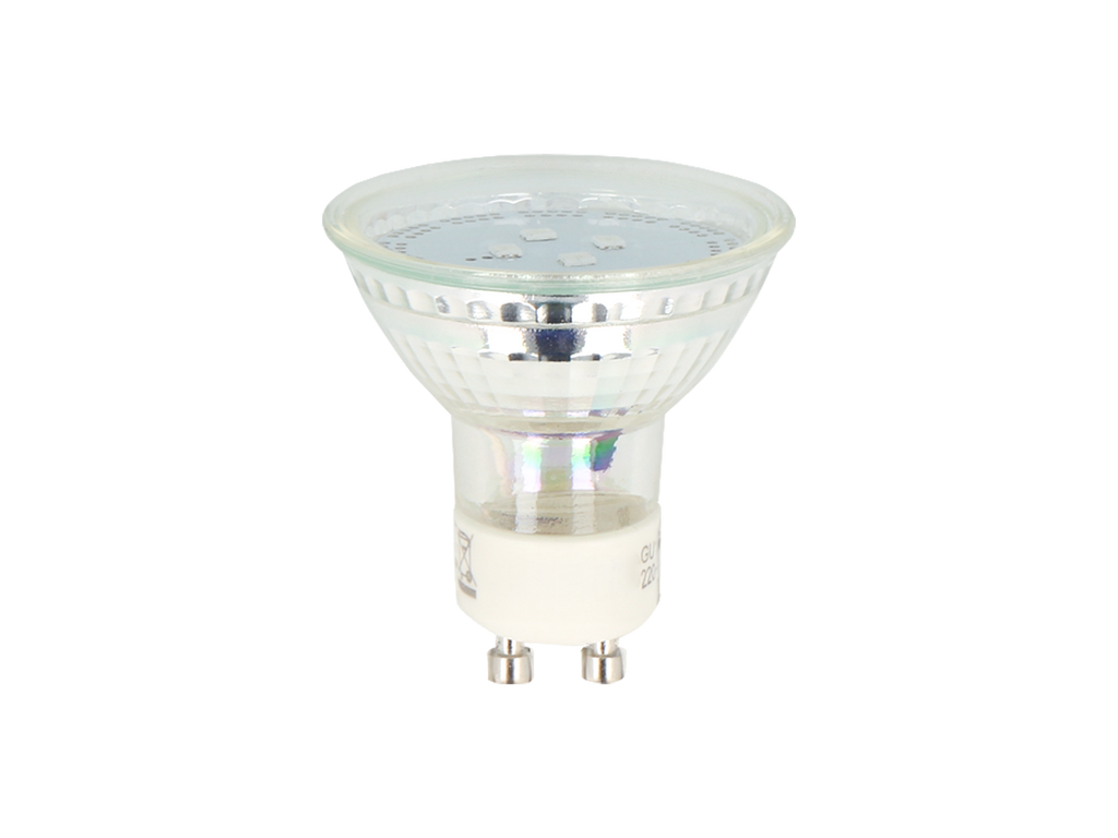 LED-lamp GU10 3000K 1W 80lm 230V 120 ° LITE glas