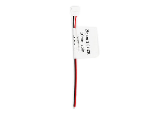 Connector voor LED strips CLICK CONNECTOR enkel 10mm 2 pins met kabel