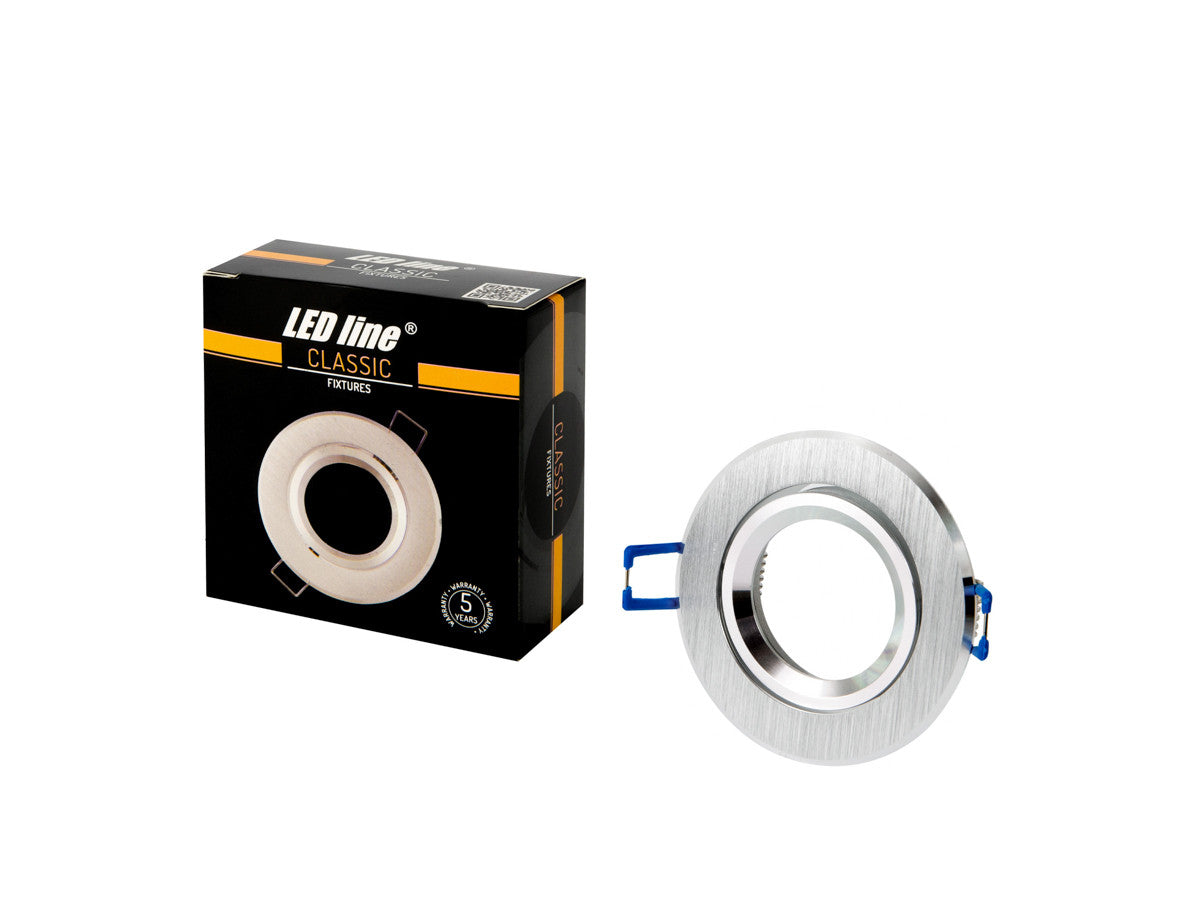 PLAFONDLAMP draaibaar rond IP20 zilver PRIME