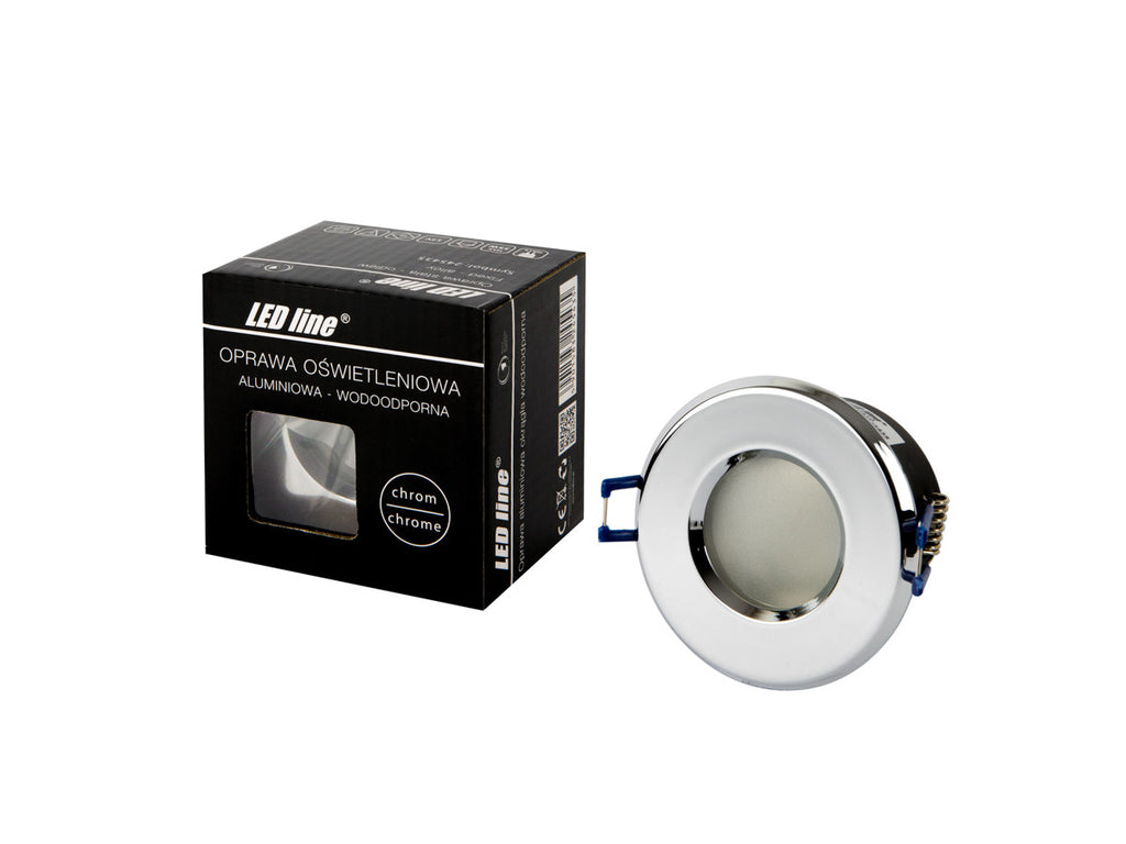 PLAFONDLAMP waterdicht rond IP65 chroom PRIME