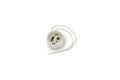 Keramische fitting GU10 met kabel 14cm