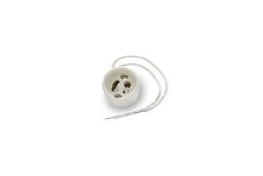 Keramische fitting GU10 met kabel 14cm