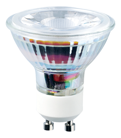LED-lamp GU10 2700K 3W 273lm 230V 36° LITE Glas