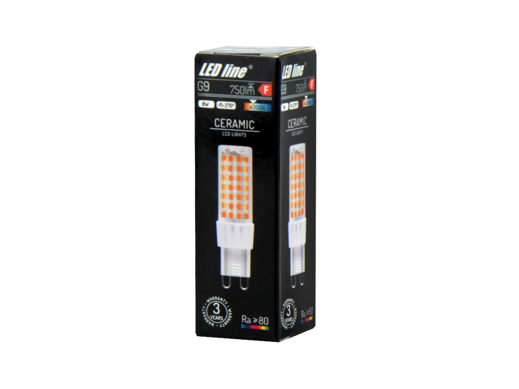 LED-lamp G9 4000K 8W 750lm 230V 270 ° LITE Keramiek