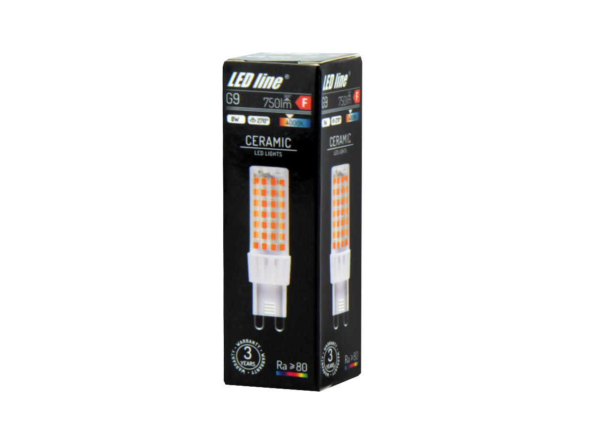 LED-lamp G9 4000K 8W 750lm 230V 270 ° LITE Keramiek