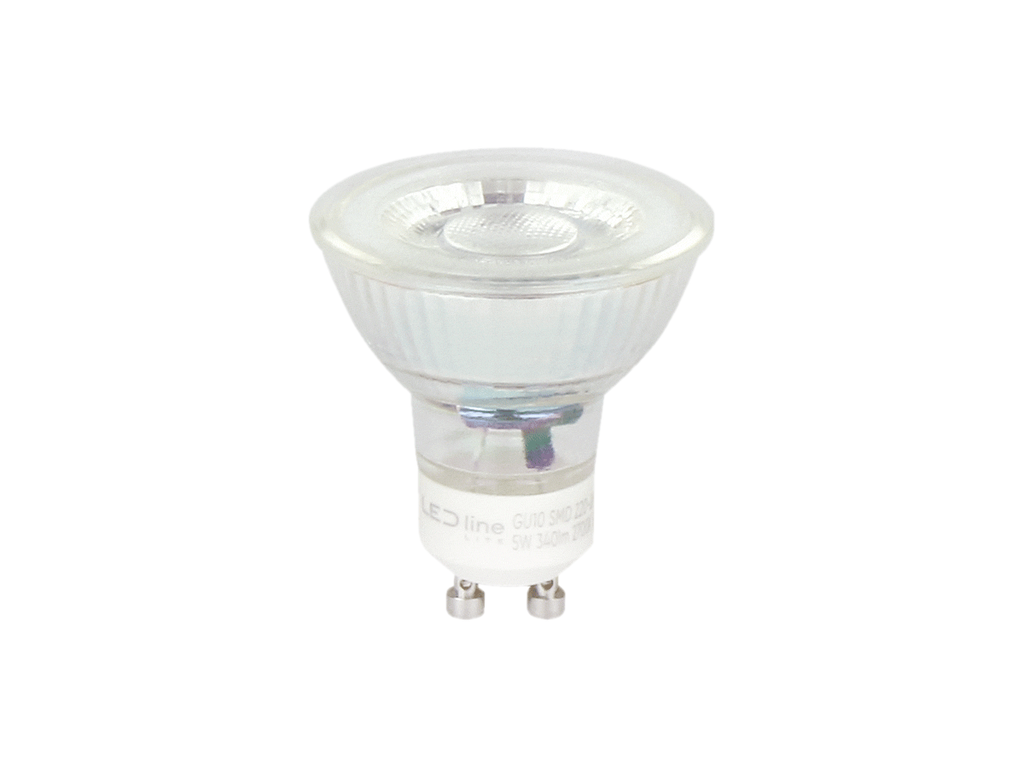 LED lamp GU10 2700K 5W 410lm 230V 50° LITE glas