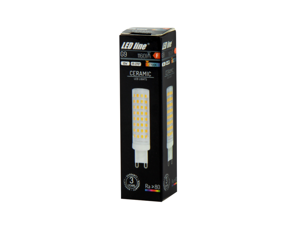 LED-lamp G9 2700K 12W 1160lm 230V 270 ° LITE Keramiek