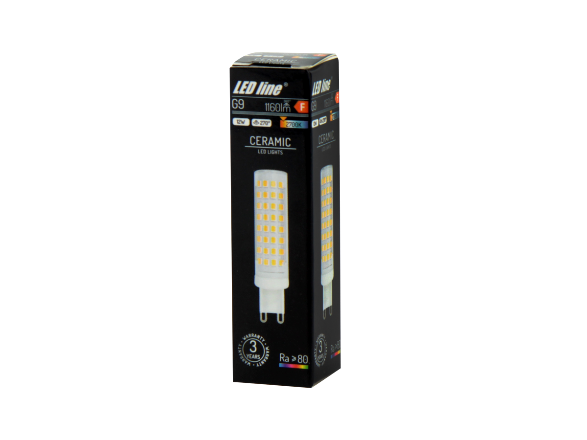 LED-lamp G9 2700K 12W 1160lm 230V 270 ° LITE Keramiek