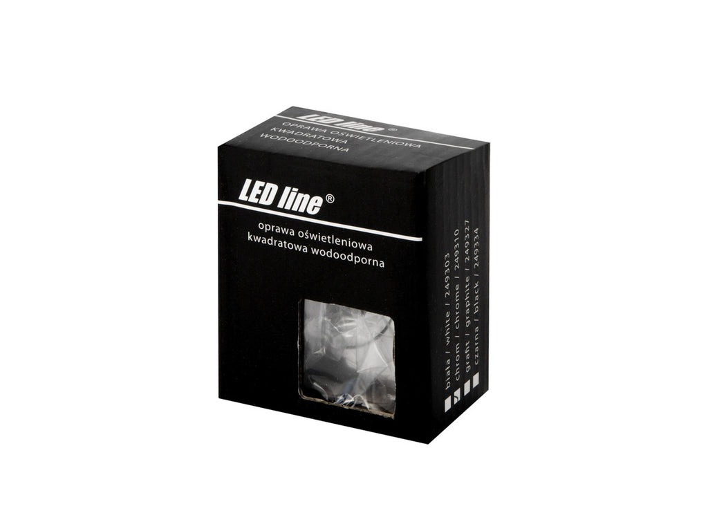 PLAFONDLAMP waterdicht MR11 vierkant IP65 chroom PRIME