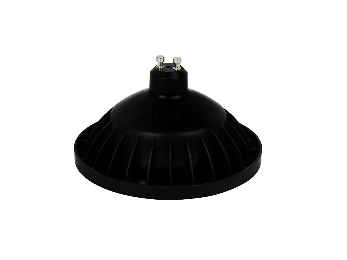 LED line GU10 4000K 9W 850lm 230V 120° ES111/AR111 PC zwart LITE