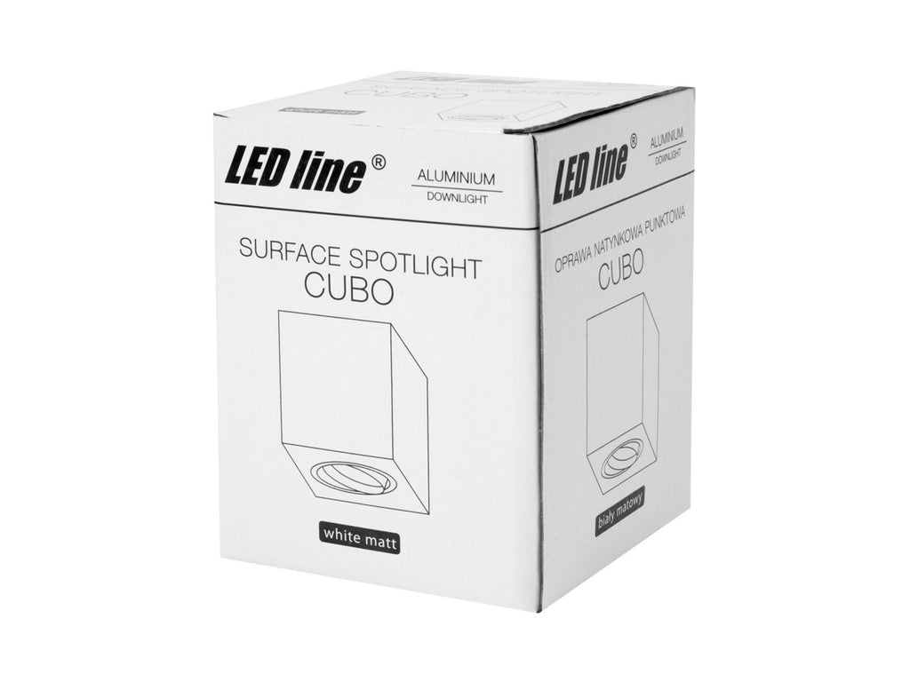 PLAFONDLAMP oppervlakte spot CUBO vierkant IP20 wit PRIME