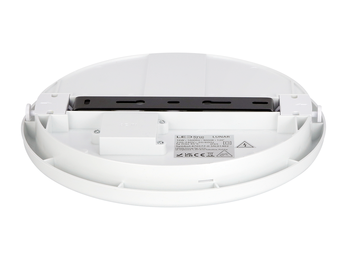 Plafonlamp LUNAR 4000K 16W 1600lm rond IP65 wit PRIME