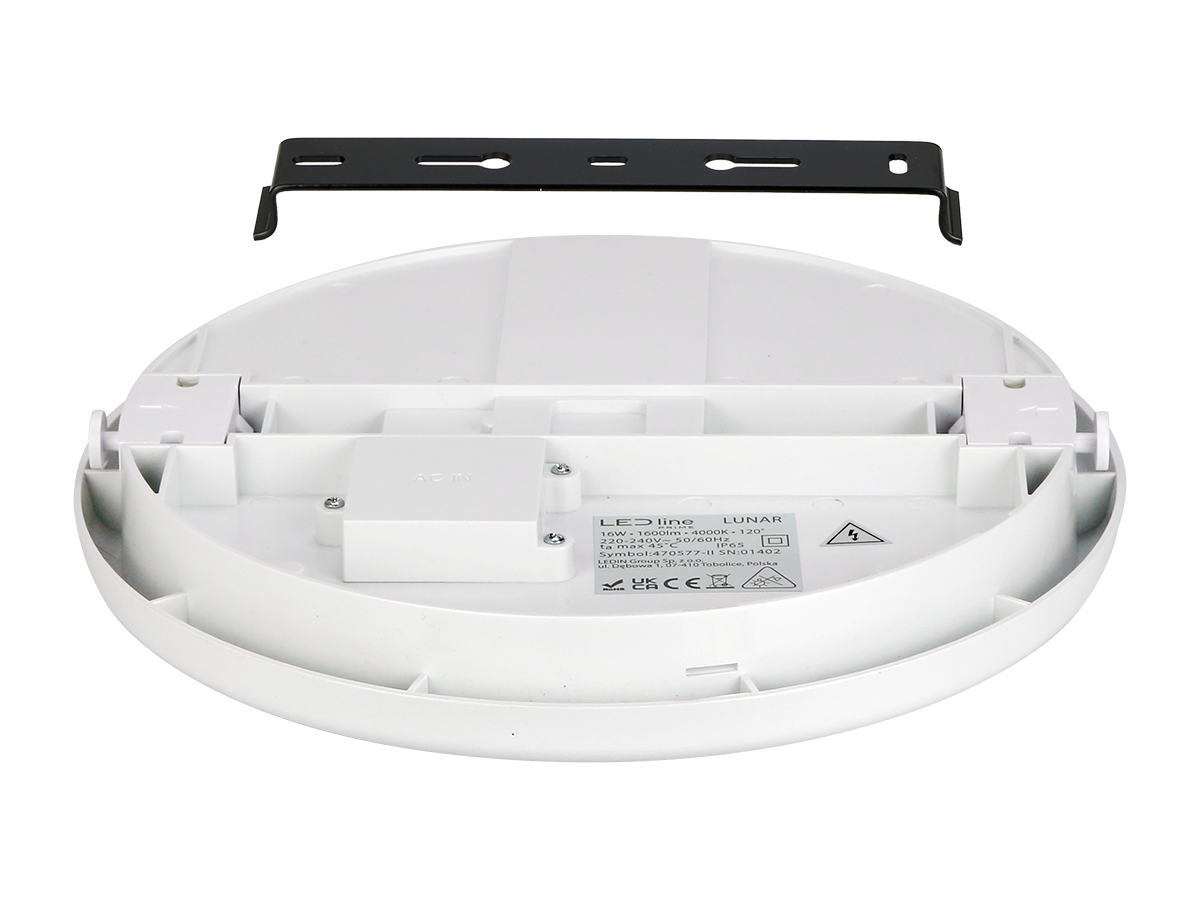 Plafonlamp LUNAR 4000K 16W 1600lm rond IP65 wit PRIME