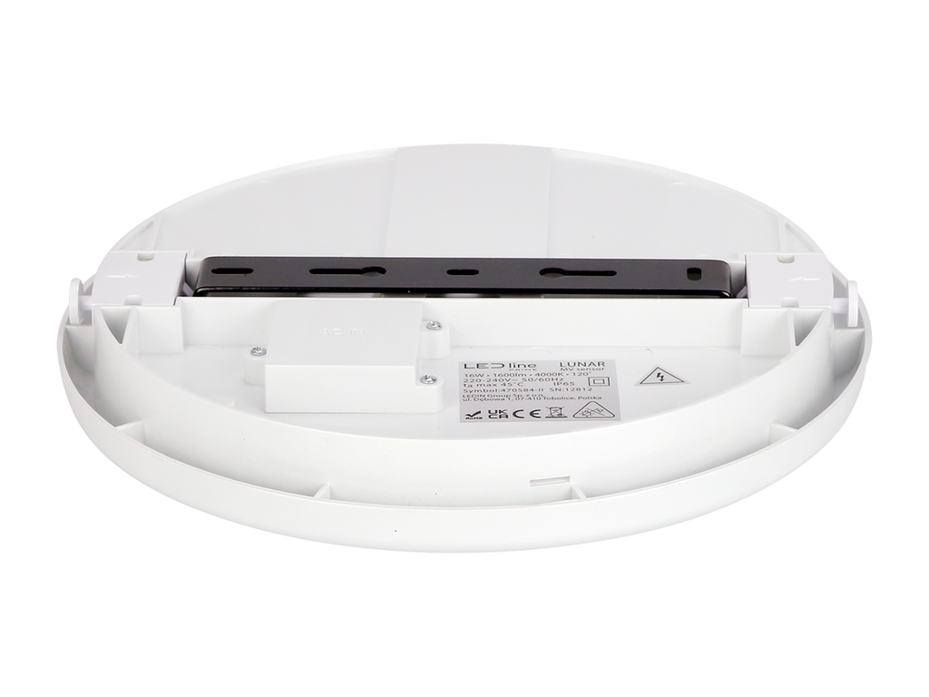 Plafonlamp LUNAR 4000K 16W 1600lm rond IP65 wit PRIME bewegingssensor