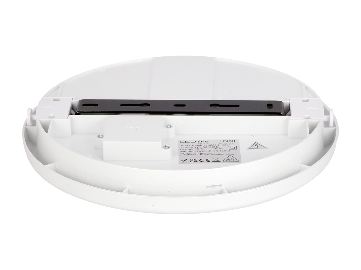 Plafonlamp LUNAR 4000K 16W 1600lm rond IP65 wit PRIME bewegingssensor