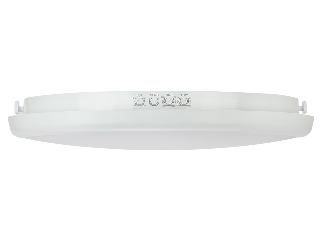 Plafonlamp LUNAR 4000K 22W 2200lm rond IP65 wit PRIME bewegingssensor