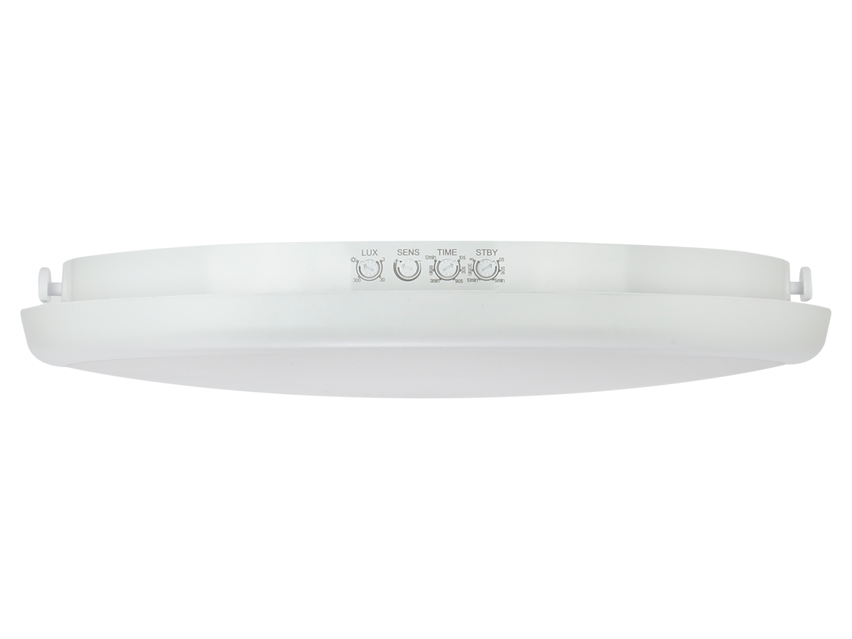 Plafonlamp LUNAR 4000K 22W 2200lm rond IP65 wit PRIME bewegingssensor