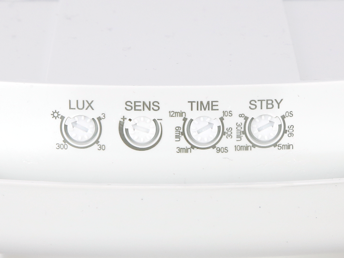 Plafonlamp LUNAR 4000K 22W 2200lm rond IP65 wit PRIME bewegingssensor