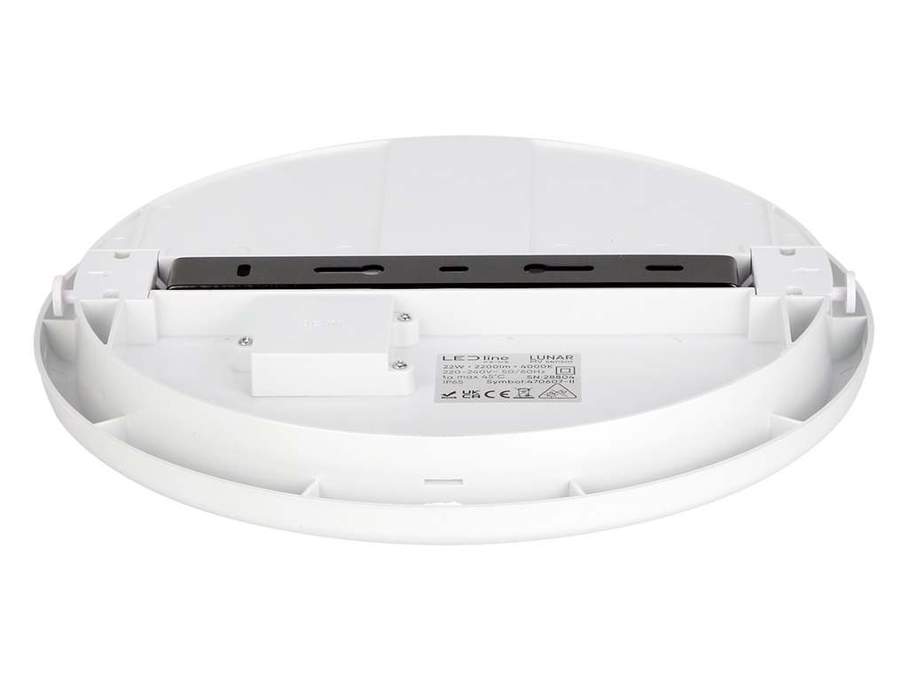 Plafonlamp LUNAR 4000K 22W 2200lm rond IP65 wit PRIME bewegingssensor