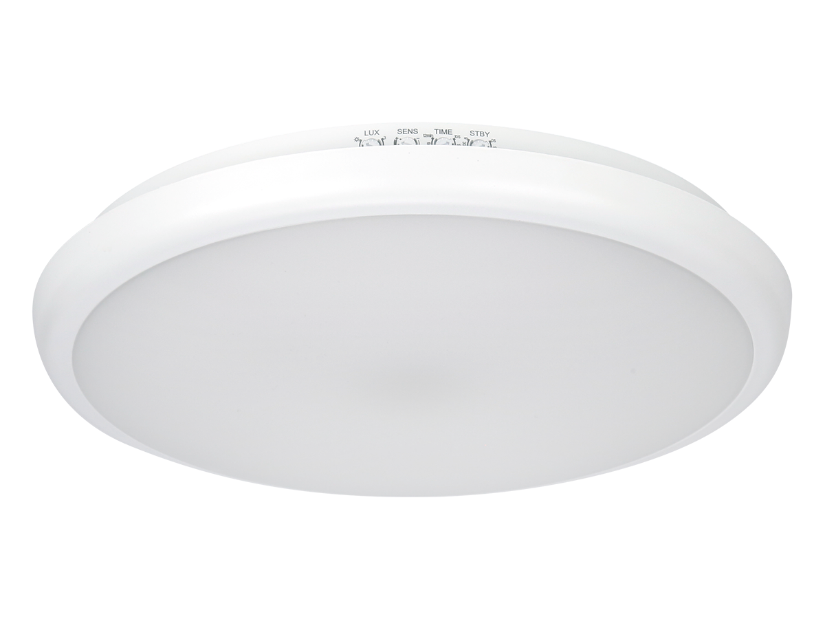 Plafonlamp LUNAR 4000K 22W 2200lm rond IP65 wit PRIME bewegingssensor