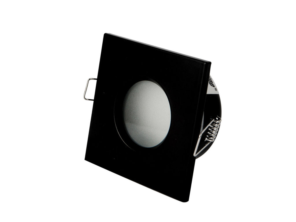 PLAFONDLAMP waterdicht vierkant IP65 zwart PRIME