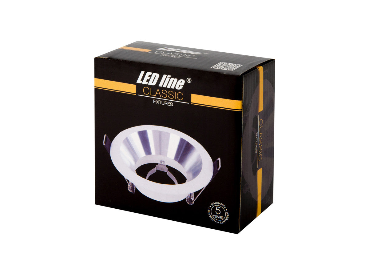 PLAFONDLAMP rond IP20 wit-zilver PRIME