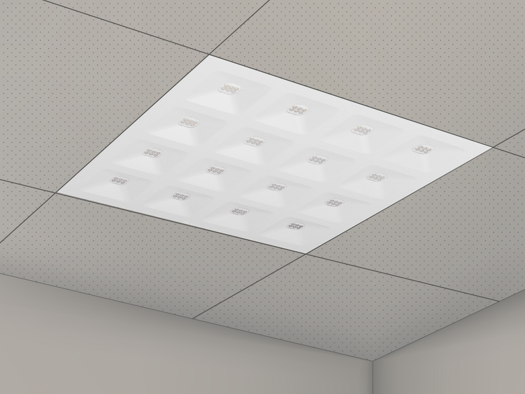 Panel Backlit DIORA 4000K 36W 5040lm IP20 UGR<16 60x60cm wit PRIME 1-10V