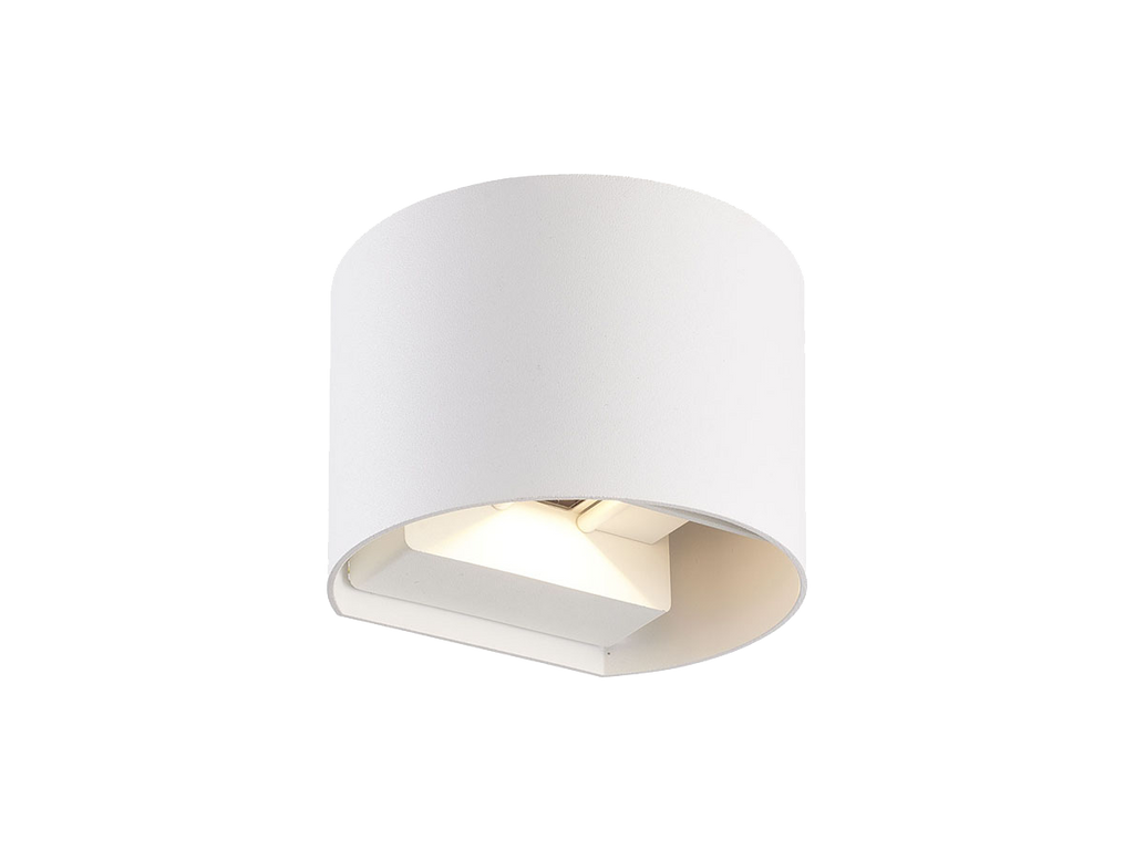 Buiten wandlamp LED 2x3W 3000K IP54 wit CILINDER LITE