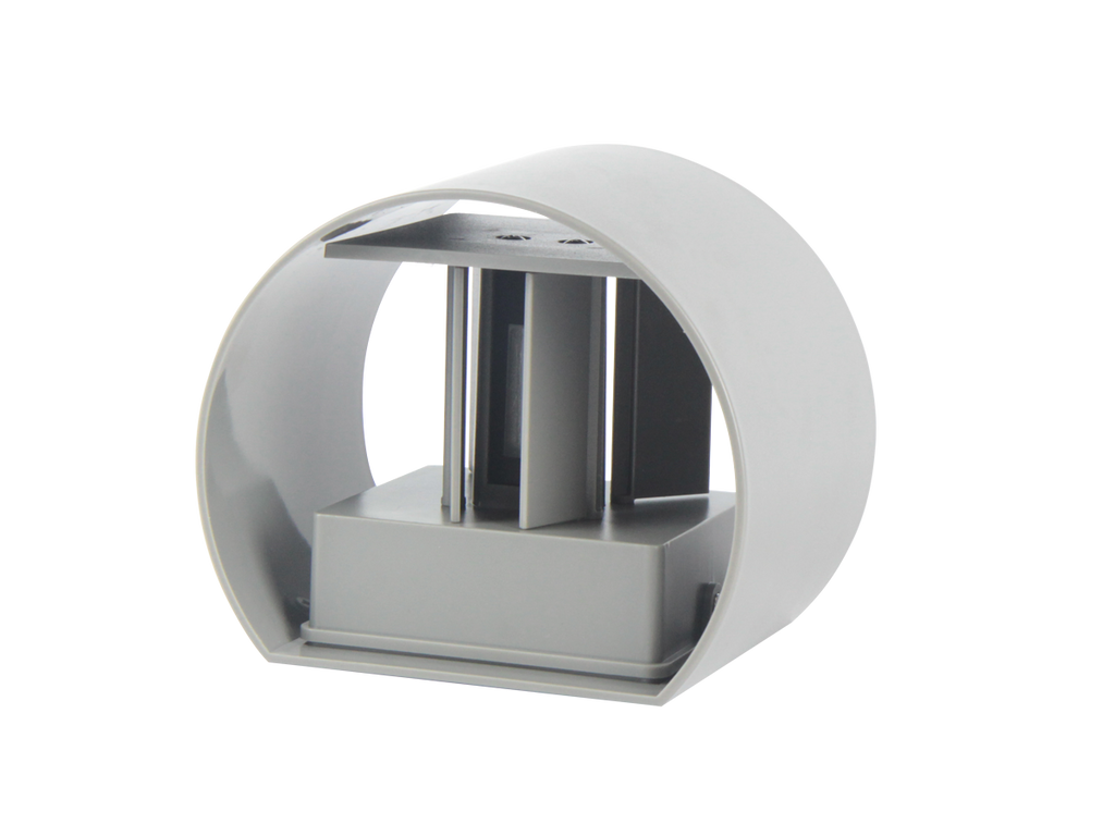 Buitenwandlamp LED 2x3W 3000K IP54 grijs CILINDER LITE