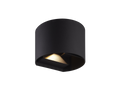 Buitenwandlamp LED 2x3W 4000K IP54 zwart CILINDER LITE