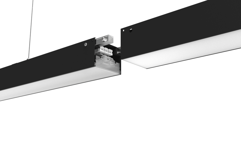 Lineaire armatuur FUSION 4000K 40W 5200lm 30*90° IP20 120cm zwart PRIME