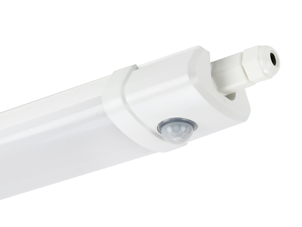 Hermetische armatuur TRI-PROOF 4000K 30W 3600lm IP65 65cm grijs LITE PIR