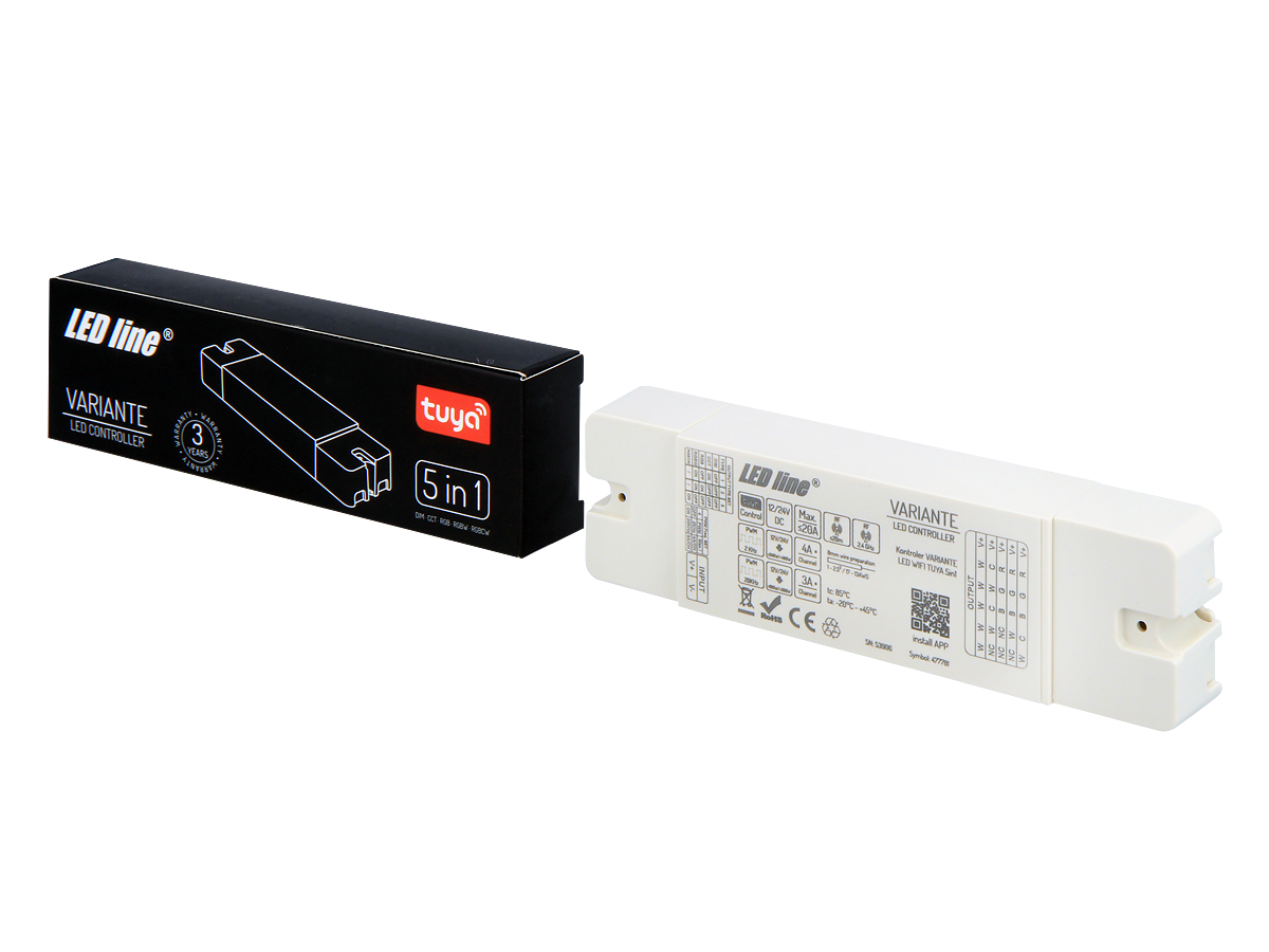 Controller VARIANTE 12V/24V 20A RF WIFI TUYA 5in1 PRIME