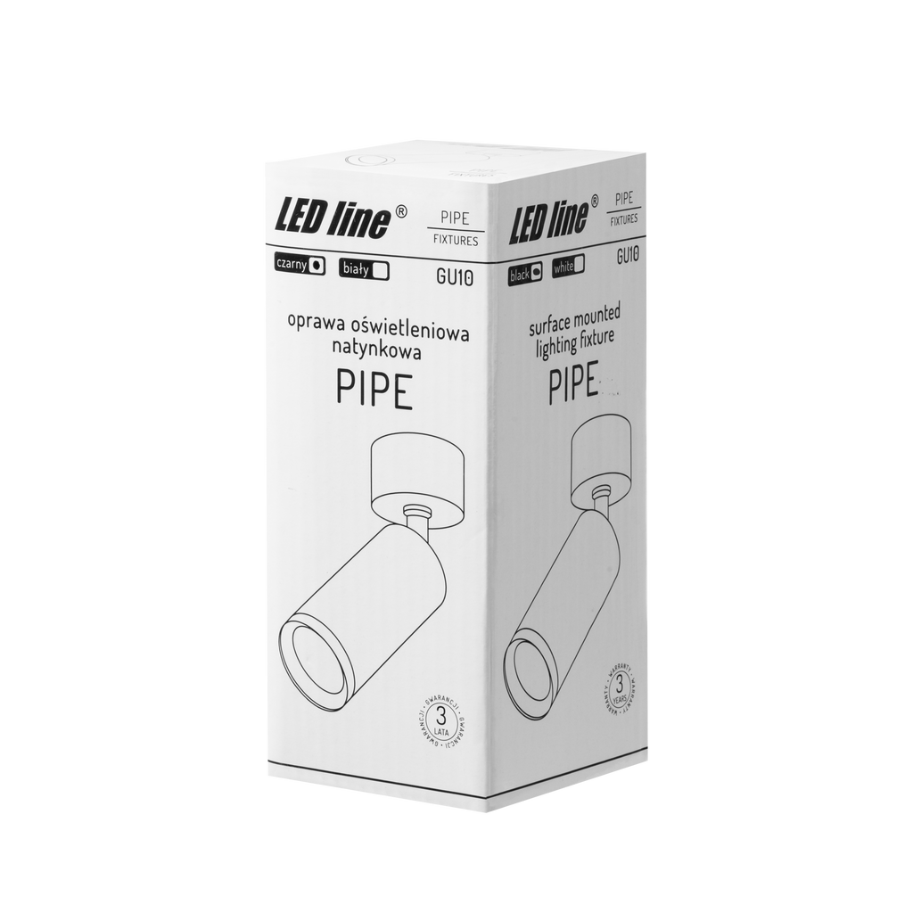 Inbouwarmatuur PIPE GU10 rond IP20 zwart LITE