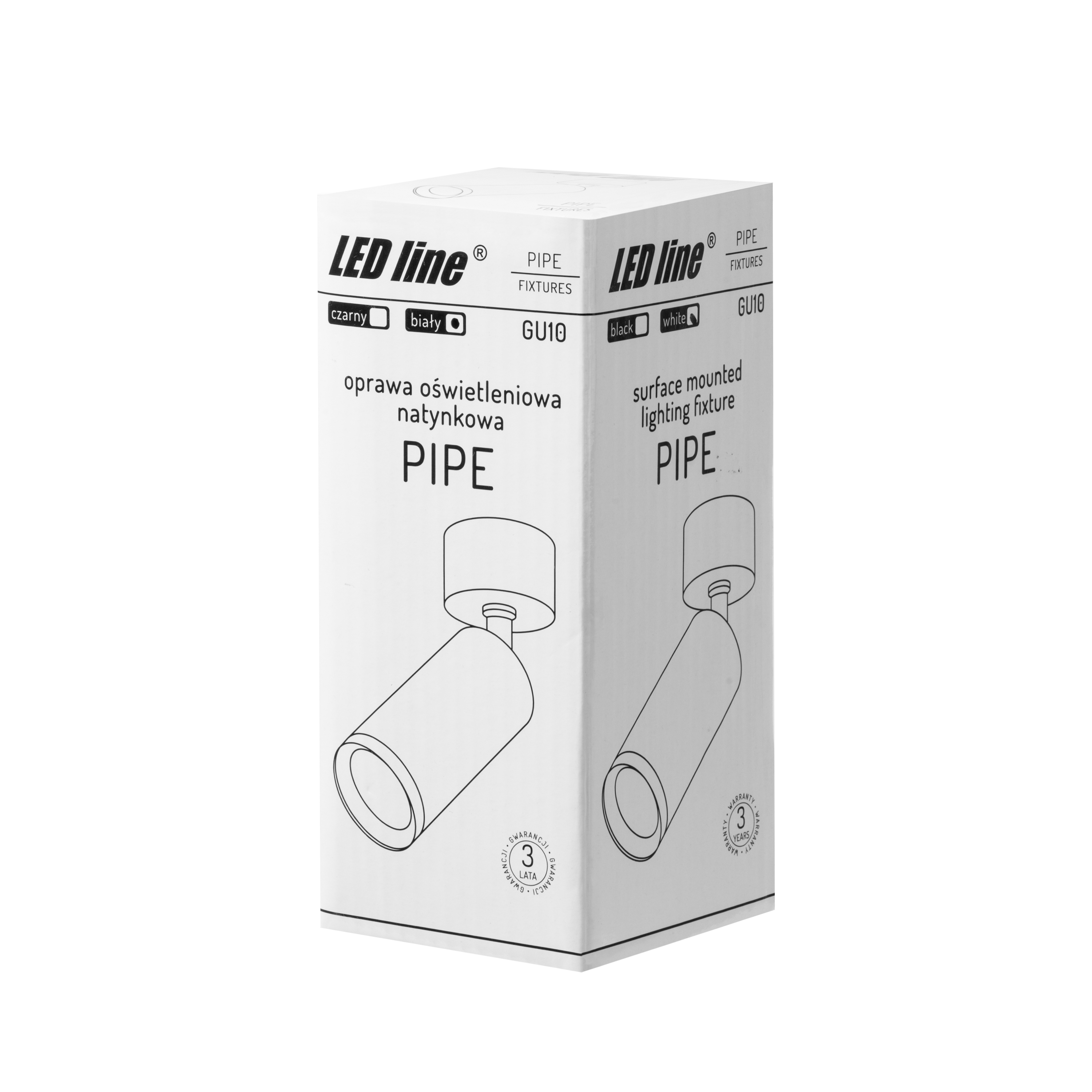 Inbouwarmatuur PIPE GU10 rond IP20 wit LITE
