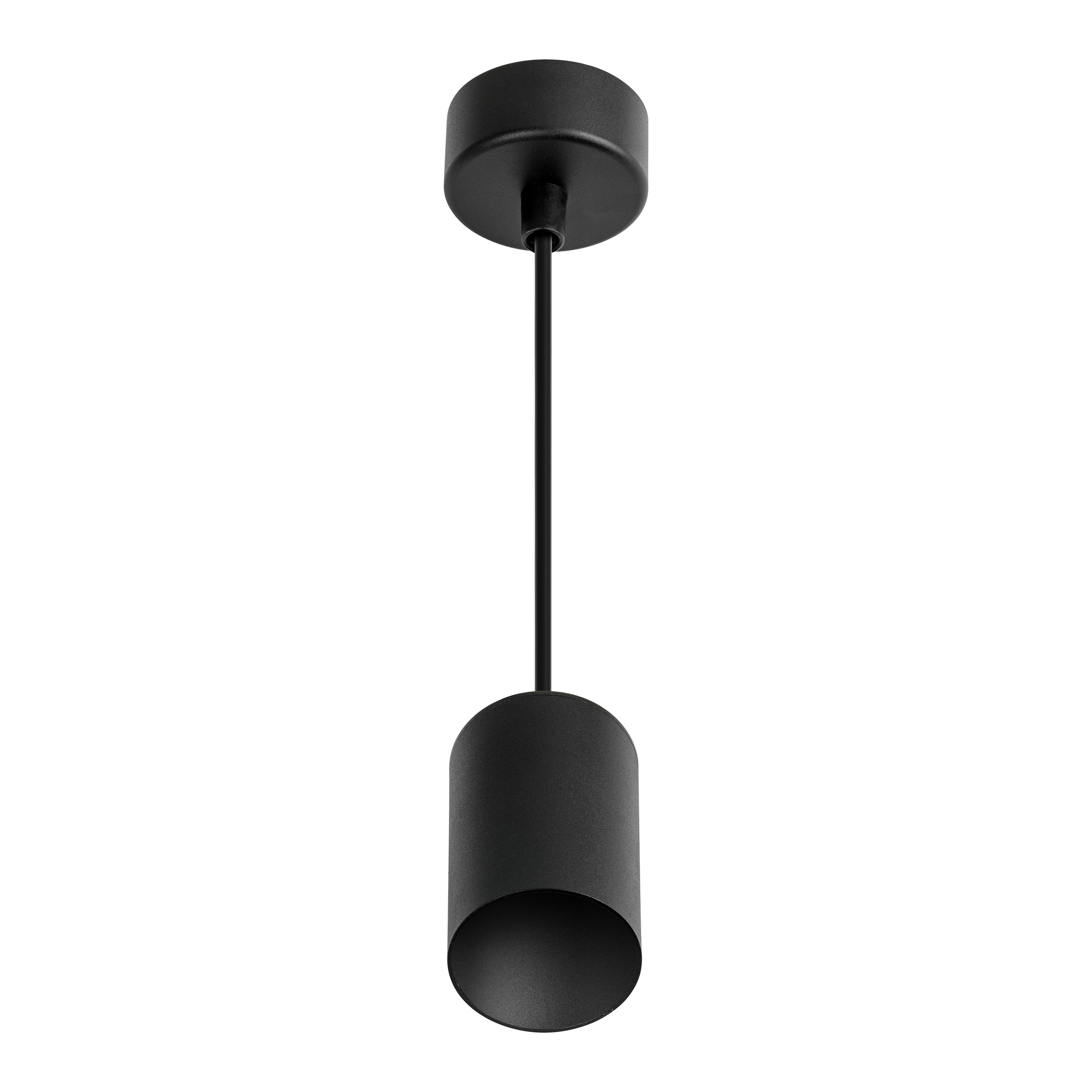 Hangende plafondarmatuur PIPE GU10 rond IP20 zwart LITE