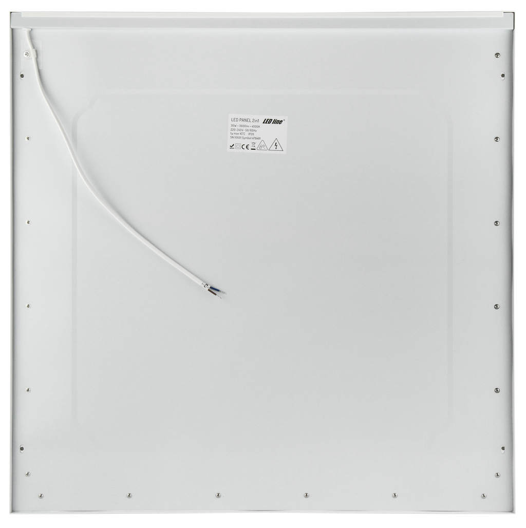 Edge Paneel 2in1 4000K 30W 3600lm IP20 60x60cm wit met Skyframe rand Oppervlak/Inbouw PRIME