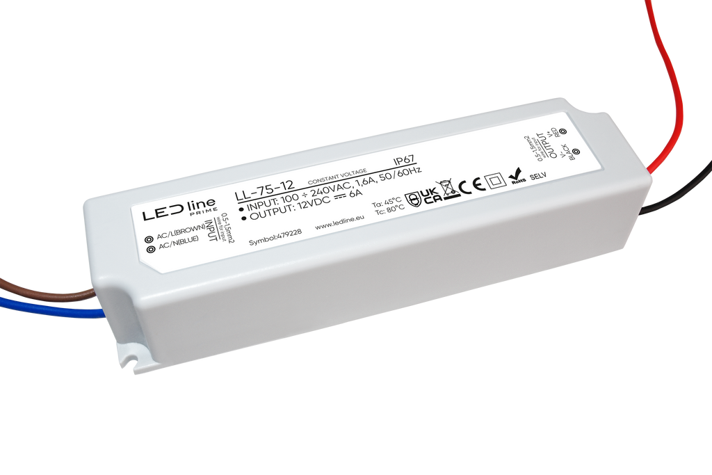 Voeding 75-12 IP67 75W 12V PRIME