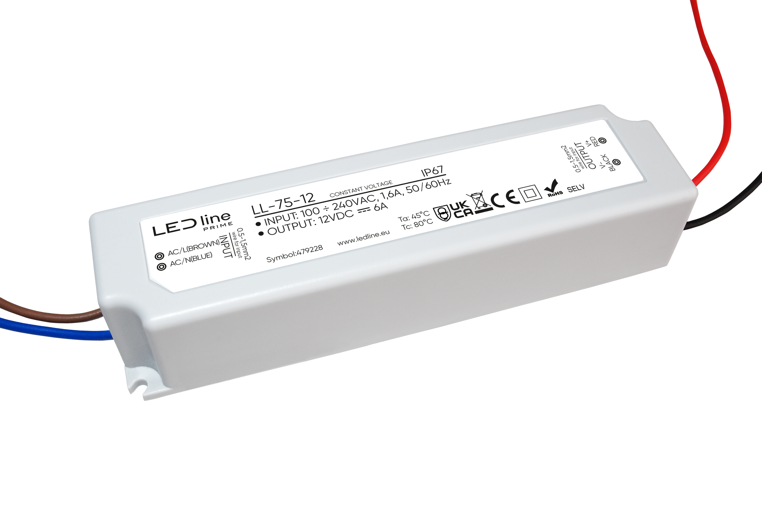 Voeding 75-12 IP67 75W 12V PRIME