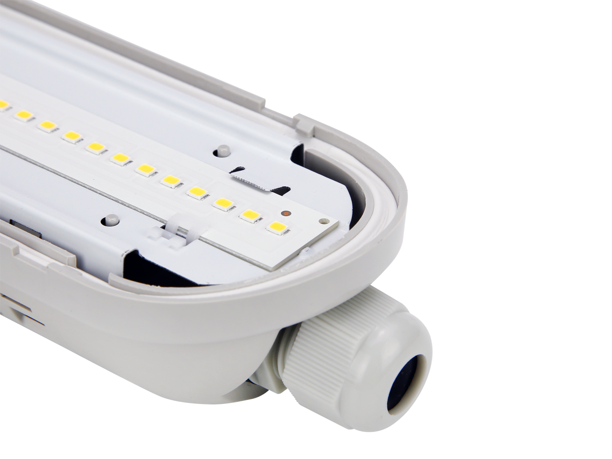 Hermetische armatuur LINKER 4000K 40W 6000lm IP65 120cm grijs PRIME