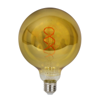 LED-lamp E27 1800K 4W 210lm 230V 360 ° FILAMENT G125 DIM Glass Golden PRime