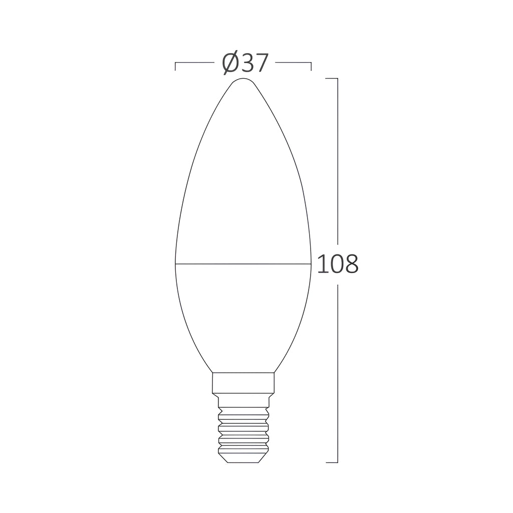 Braytron Advance LED Lamp E14 4000K 6,5W C37