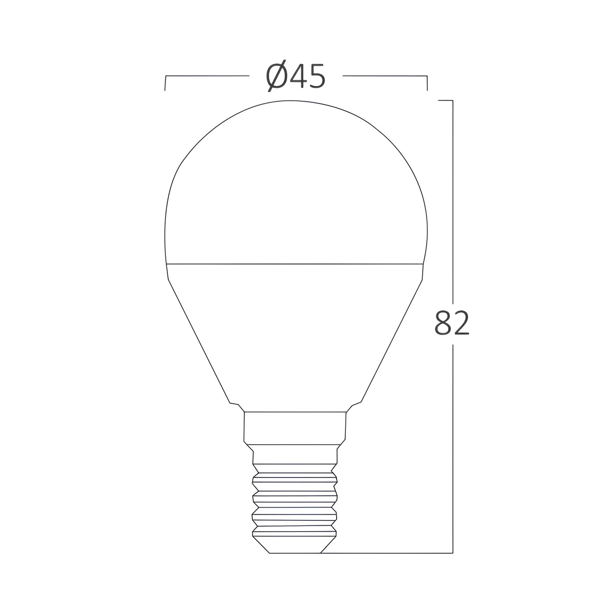Braytron Advance LED Lamp 5W E14 4000K P45